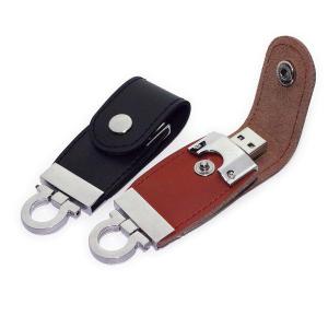 Wholesale Leather Keychain USB Flash Drives Logo Debossed Printing from china suppliers