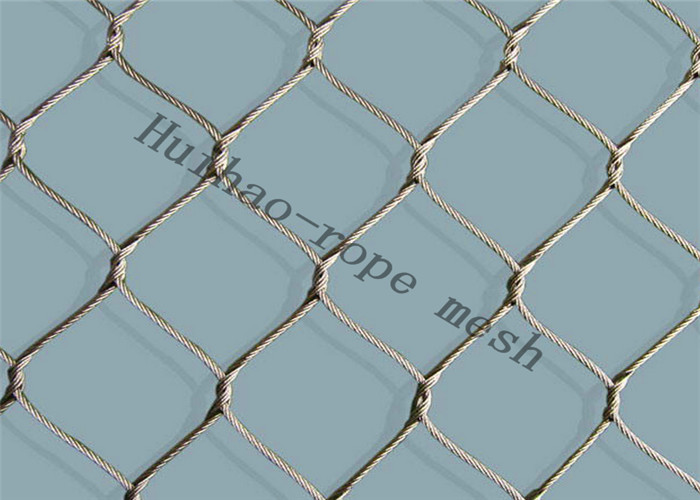 316 Flexible Ferrule Stainless Steel Wire Rope Mesh For Zoo Fence