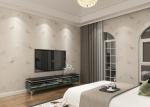 Embossed Rustic Floral and Butterfly Wallpaper Eco - friendly Vinyl Wall