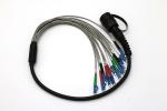 12 Cores MPO-LC Fiber Optic Patch Cord Black Jacket Outdoor Waterproof IP65