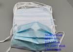 Hypoallergenic Surgical Disposable Mask , Lint Free Disposable 3 Ply Face Mask