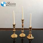 ZT-540 wholesale dining table gold metal candle holder centerpieces
