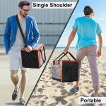 40 Cans Insulated Cooler Tote Bags Stylish With Insulated Compartment Hiking BBQ