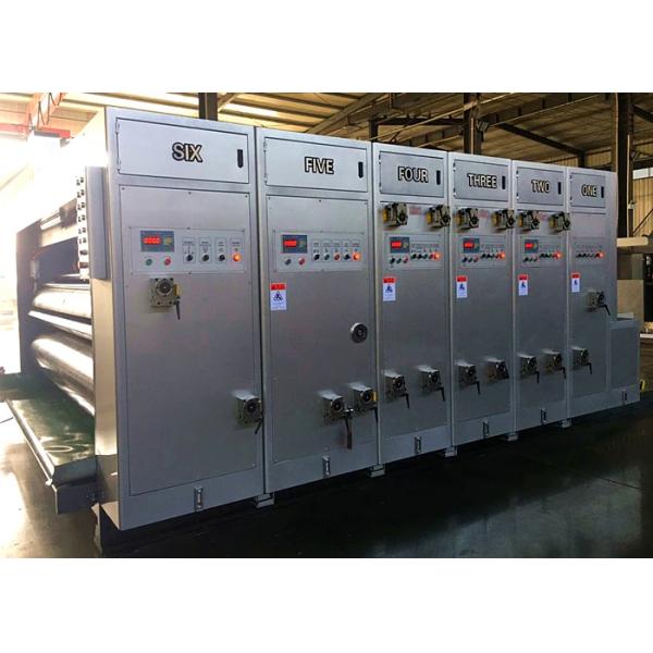 Lead Edge Feeder Carton Box Flexo Printer Slotter Die Cutter Machine Speed 120 Pcs / Min