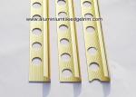 Curved Shine Gold Aluminium Tile Edge Trim 10mm x 2.44m / 2.5m / 2.6m