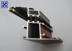 Wholesale Champagne / Wood Color Window Frame Profile , Aluminium Window Profiles T5 State from china suppliers