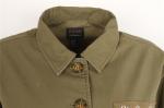 Olive Ladies 100% Cotton Chino Coats And Jackets Clothing Nice Printing