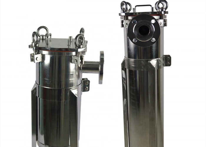 SS 316 304 High Pressure Filter Housing Size Customized For Food / Beverage