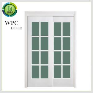 Wholesale Interior Fire Rated Sliding Door , wpc printed doors 800mm Width from china suppliers