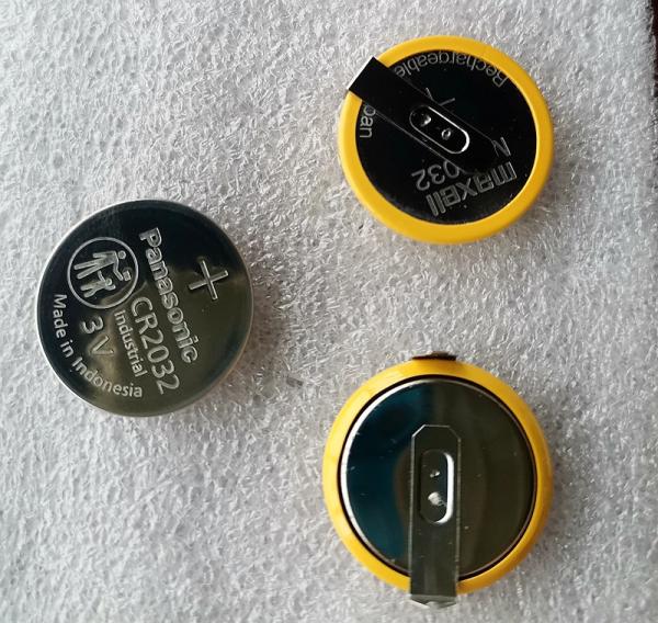 3.0V 240mAh CR2032 Maxell Panasonic Lithium Ion Rechargeable Batteries Coin