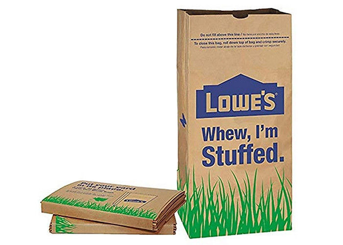 Multiwall Kraft Paper Biodegradable Lawn Paper Bags 30 Gallon For Leaves