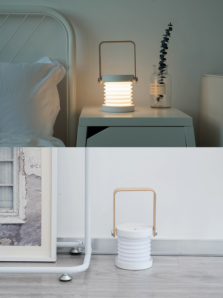 Foldable Lantern Style Table Lamps Indoor Work Light Bedside Lantern