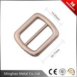 Rose gold square slide bruckle for bag accessories,14.93*25.77mm,Zinc alloy