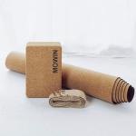 Custom Non Slip Cork Fitness Sets Including Double Balls Back Massage Roller