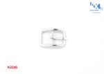 Heel Pin Shoe Strap Buckles Zinc Alloy Material Nickle Color Hanging Plating