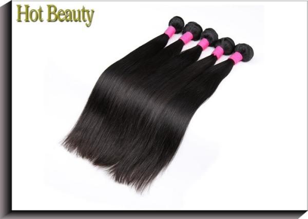 Soft & Thick Virgin Human Hair Extensions Silky Straight Natural Black