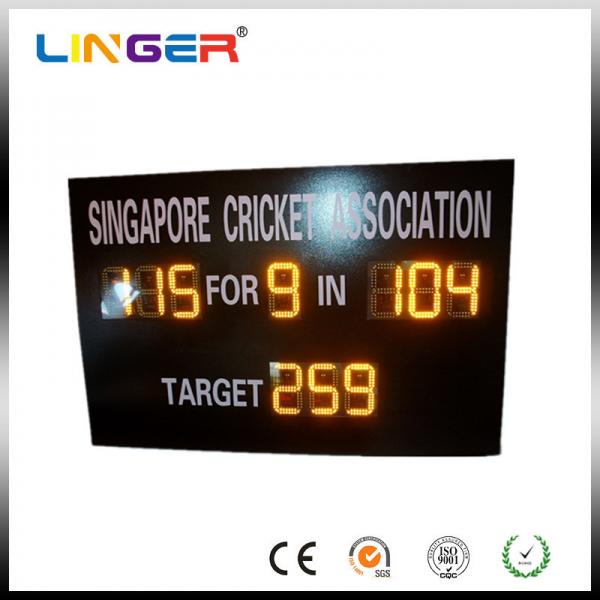 Quality Cricket Match Customized Small Digital Scoreboard LOGO In High Bright Amber Color for sale