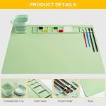 OEM Food Grade Art Painting Tools Silicone Craft Mat With Cup For Kids Student