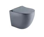 Ceramic Bathroom Sanitary Ware WC Matt Color Modern Wall Hung Toilet