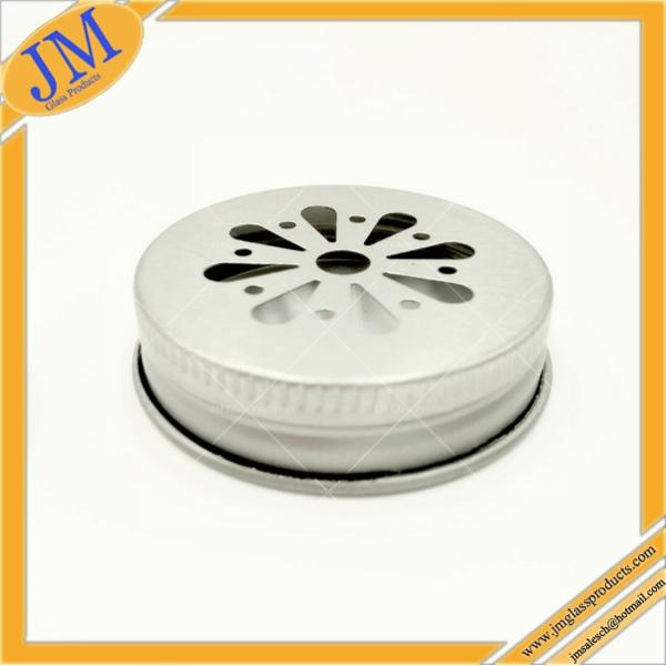 small daisy cut lid for mason jar shot glass