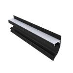 Extruded Aluminum Black LED Strip Light Channel Surface Mounting OEM ODM