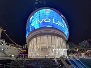 Wholesale 1R1G1B Transparent LED Film Display , 4000mcd LED Curtain Wall Display from china suppliers