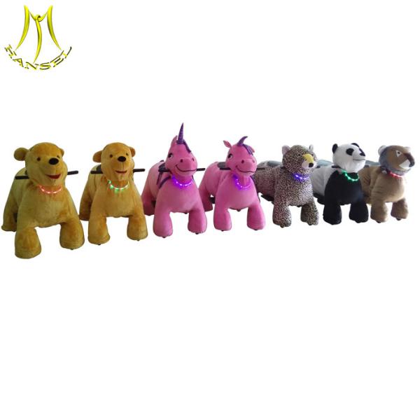 Hansel battery stuffed ride on animal toy electric kiddie ride for sale