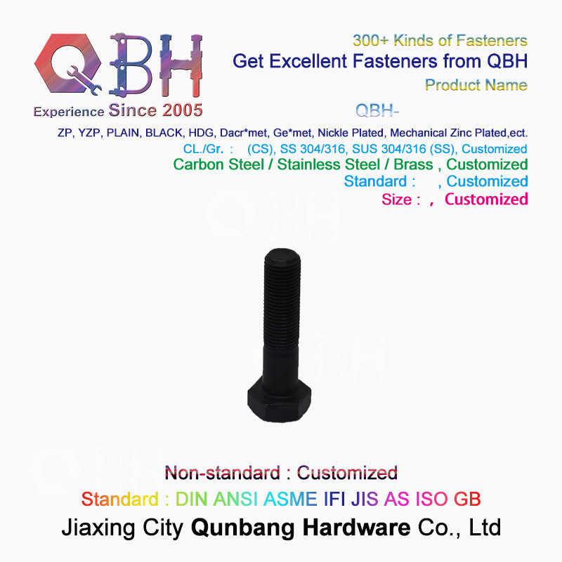 High Strength Screws External Black Hexagon Bolts Grade 12.9 M6-M30