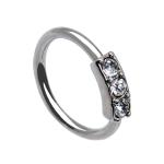 Women Fancy Nose Piercing Jewellery 316L Surgical Steel 18 gauge