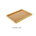 Eco Friendly Bamboo Kitchen Towel Holder Custom Logo Wood Tray Set For Cooking