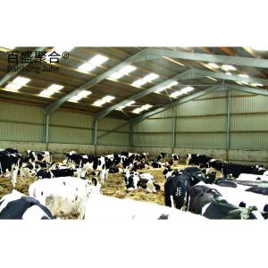 Wholesale Cutting Service Q235 Low Carbon Steel Mobile Farming Shed for Chicken Pig Goat Cow from china suppliers