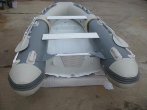 Wholesale Front Locker Aluminum Rib Boat double layer flat bottom 4 Person Inflatable Boat PVC tube from china suppliers