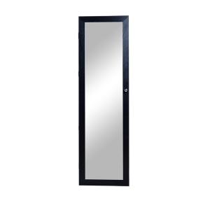Wholesale Black MDF Mirror Jewelry Armoire Full Length 146cm Height For Living Room from china suppliers