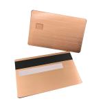 Brushed Stainless Steel Magnetic Stripe Blanks Metal Business Card