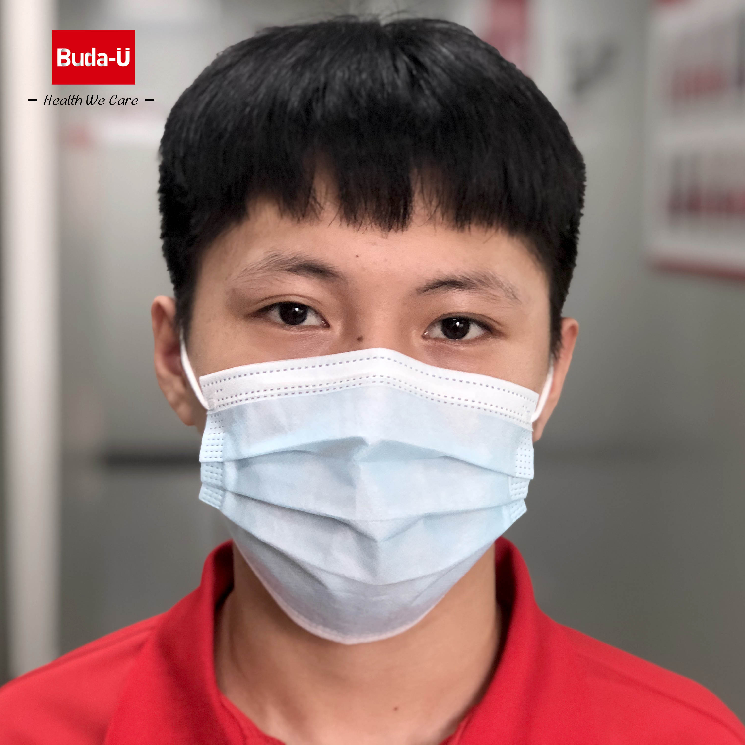 Buda-U Disposable 3 Layer Mask , Hospital Operational Surgical Face Mask , Type IIR