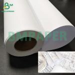 24"×150ft 36"×150ft 2inch Core 20lb White CAD Bond Paper For Engineering Drawing