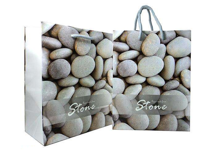 Waterproof Stone Synthetic Paper tear resistance in white or brown