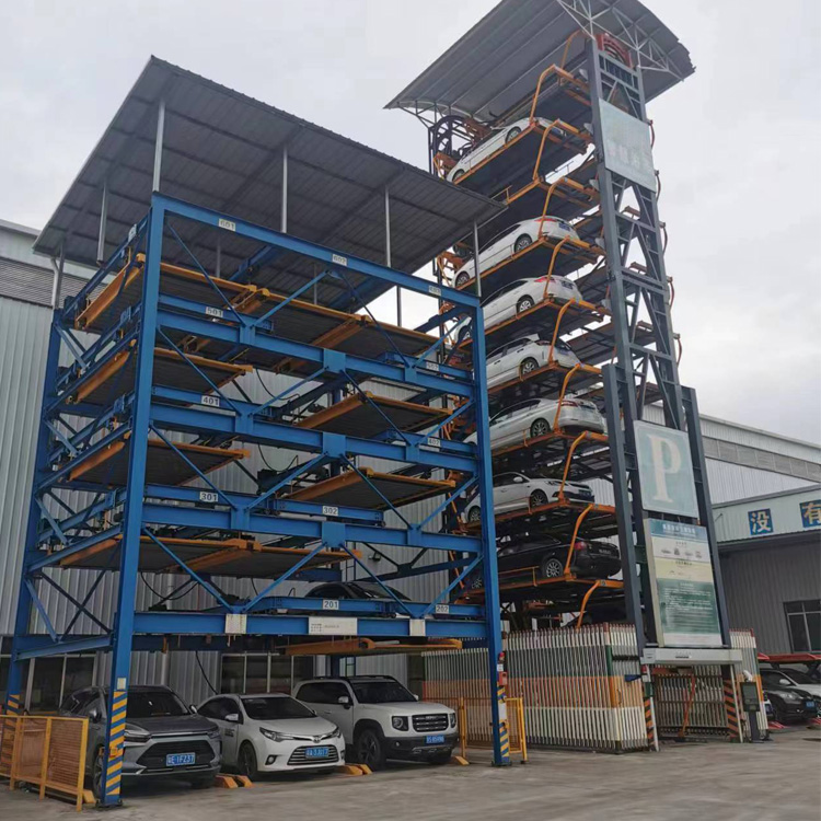 Motor Chain Drive Vertical Rotary Parking Lift For Multistory 40 Tons Capacity