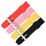 OEM Curved End Silicone Watch Band , Silicone Watch Straps 18mm