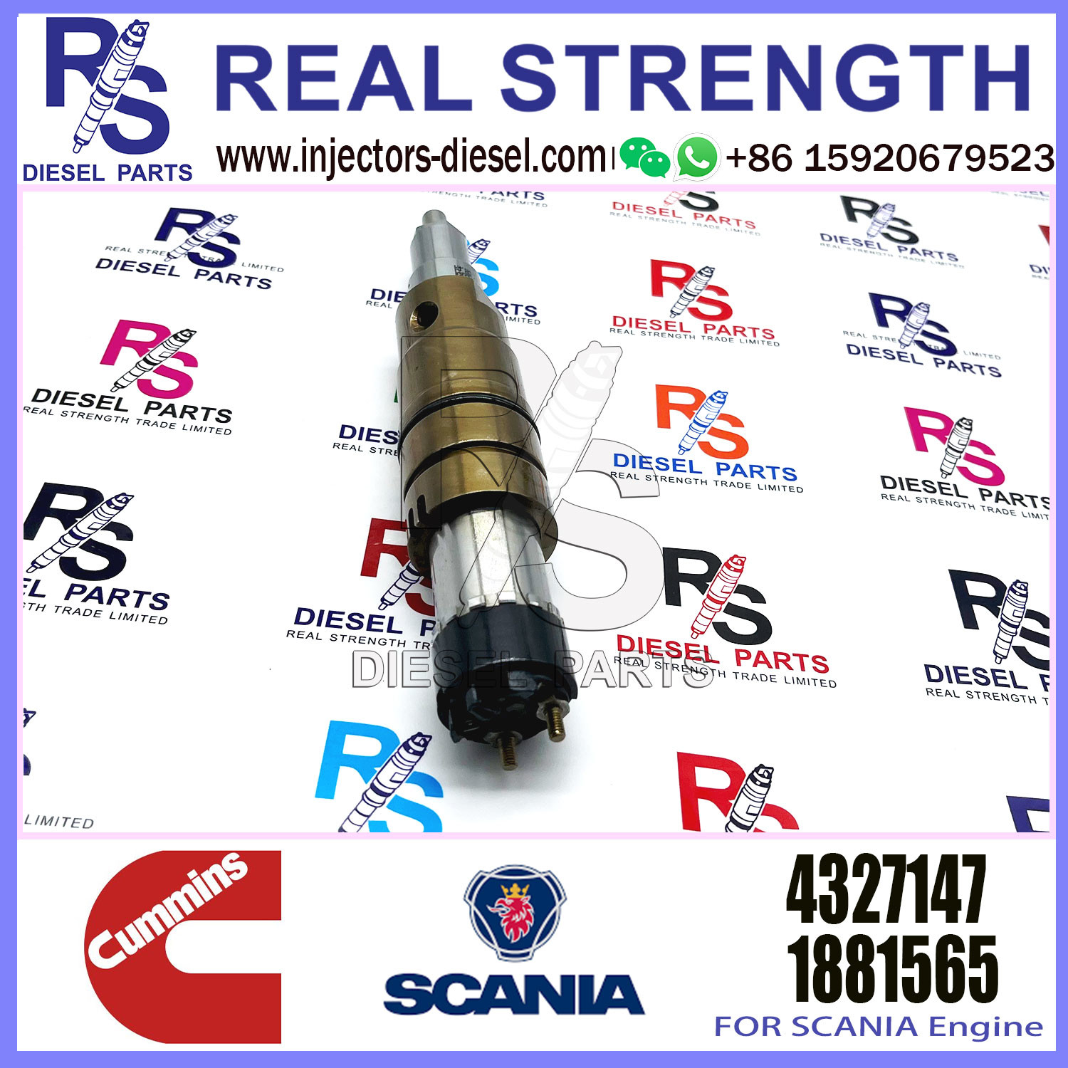 Common Rail Diesel Fuel Injector 2031835 1933612 2036181 for Scania RDC13A DC16A