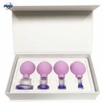 A Set Of Four Different Size Favorable Reusable Cupping Silicone Massage Suction