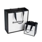 Square Bottom Kraft Paper Gift Bags With Handles for Shopping and Cardboard