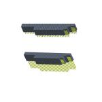 Gold Flash Female Header Connector Straight Type Single Row Height 11