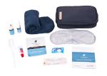 17*4.5*10.5cm Eco - Friendly Air Travel Kit Women Microfiber Pouch For Business
