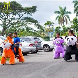 Wholesale Hansel amusement park walking electric kids car plush animal scooter from china suppliers
