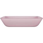 Pink Bathroom Countertop Basins Rectangular Tempered Glass Acid Matt