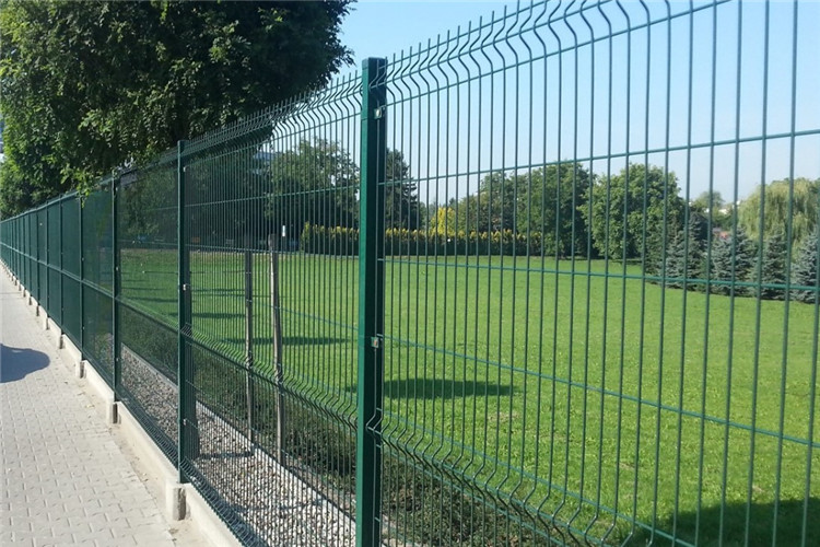 Highway Powder Coated Welded Wire Panels 3D V Mesh Fencing