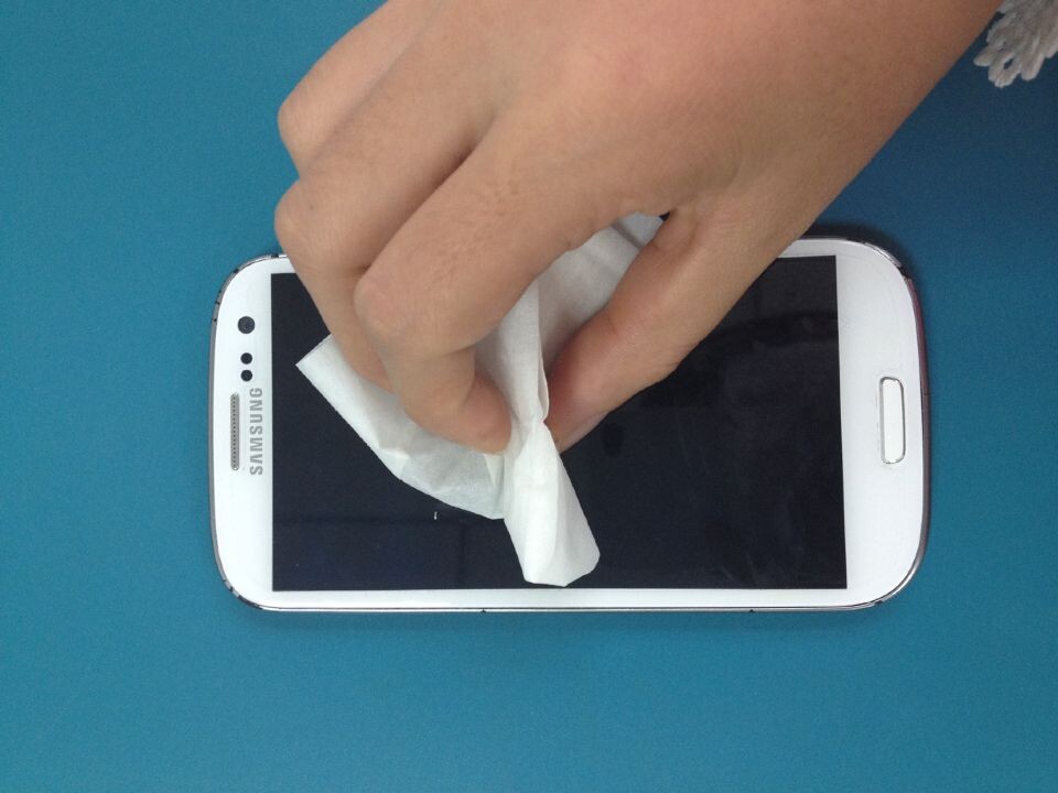 Disposable single packed customized mobile phone screen wipes