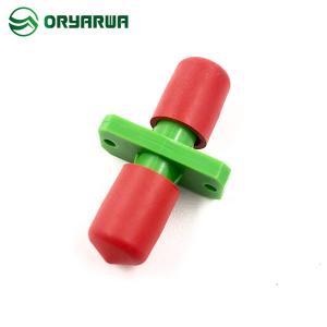 Wholesale Plastic Material Red Dust Cap ST Fiber Optic Adapter For CATV FTTX from china suppliers