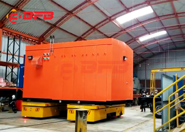 Self Propelled Electric Transporter 50ton Industrial Parts Handling